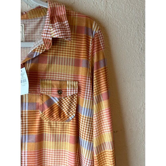 Modish Rebel Women X-Large Plaid Button-Up Shirt READ - Picture 4 of 11